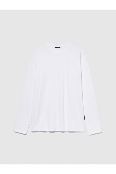 Sisley Ανδρικό μακρυμάνικο μπλουζάκι από 100% βαμβάκι σε κανονική εφαρμογή