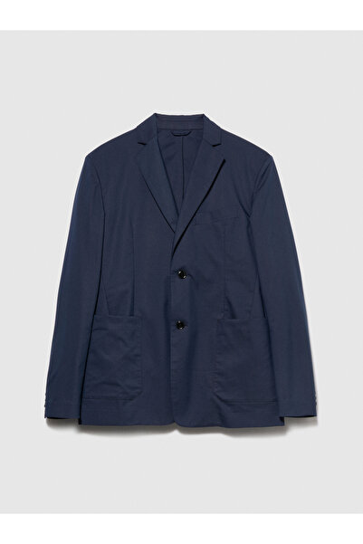Sisley Чоловічий синій зручний крій без підкладки 2-кнопковий піджак