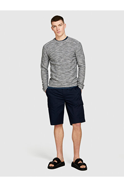 Sisley Hanorac pentru bărbați cu mânecă lungă și decolteu - amestec de bumbac...