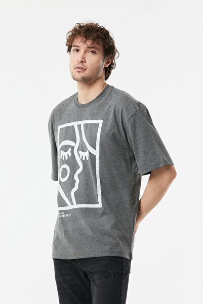 Fulla Moda Μπλουζάκι με στάμπα προσώπου Silhouette