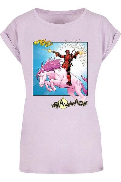 ABSOLUTE CULT Damen Ladies Deadpool - Unicorn Battle T-Shirt