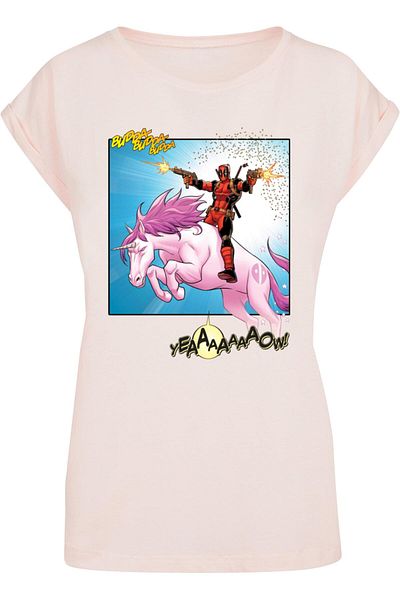 ABSOLUTE CULT Damen Ladies Deadpool - Unicorn Battle T-Shirt