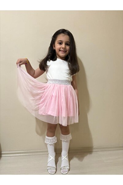 Neon Kız Çocuk Tütü Etek 23 Nisan Doğum Günü Tütü Etek 2/3/4/5/6/7 Yaş