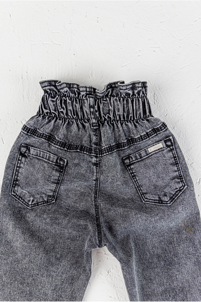 Babymod Yüksek Bel Kız Çocuk Kot Pantolon Çocuk Jean