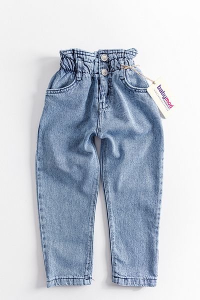 Babymod Pantaloni de blugi pentru fete cu talie înaltă Blugi pentru copii