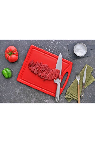 Mutfak10 Polyethylene Cutting Board Red 32.5*26.5*1 Cm