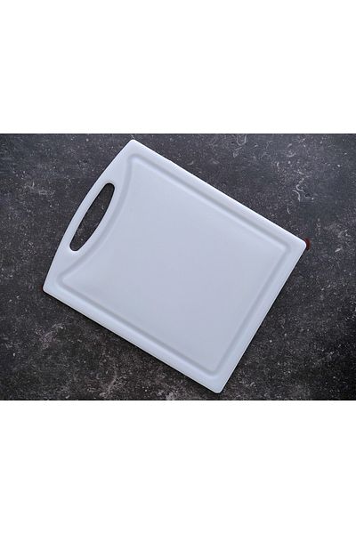 Mutfak10 Polyethylene Cutting Board White 32,5*26,5*1 Cm