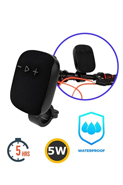 TECHNOMEN Bisiklet Motosiklet E-Scooter Uyumlu Gidona Bağlantılı Bluetooth Hoparlör 5W Rgb Işıklı Ses Bombası