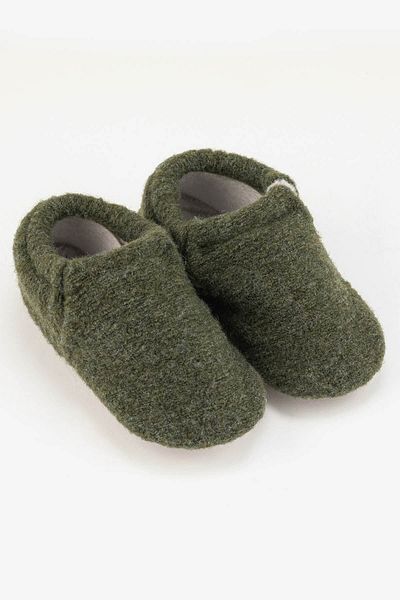 HOPFRÖG Woolen KHaki Barefoot Booties - Recycled Woo Wooly
