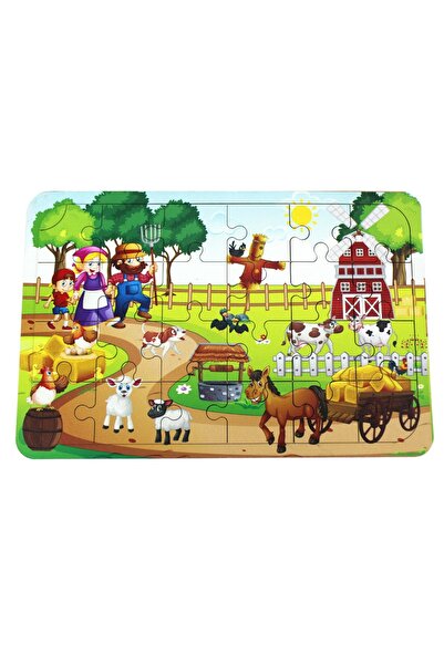 Toysilla Ahşap Puzzle Çiftlik Temalı 24 Parça - T5006