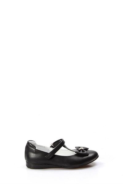 FAST STEP Genuine Leather Black Girls' Ballerina Shoes 837fa02