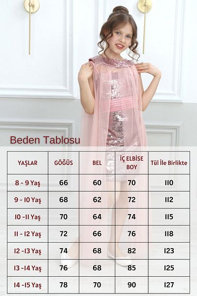 Asortik Kids Βραδινό φόρεμα για κορίτσια Βραδινό φόρεμα αποφοίτησης