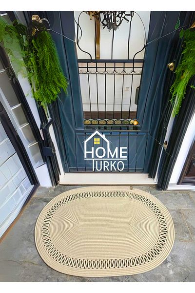 HomeTurko Jute, Patterned Doorstep, Doormat, Bathroom Mat, Balcony Mat / Gift, Houseware.