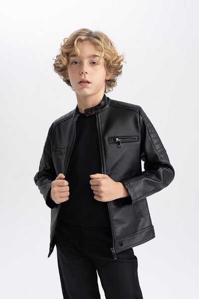 DeFacto Boy - Water Repellent Half Turtleneck Jacket B1829a824sp