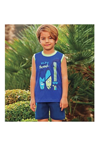 ROLY POLY طقم شورت قطني من Rolypoly 1025 لعمر 1-9 سنوات باللون الأزرق الداكن