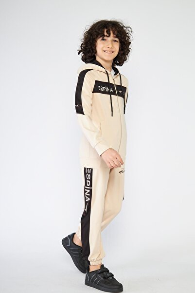 ESPİNA Σετ αθλητικής φόρμας Scuba με στάμπα Espina με τσέπες με φερμουάρ