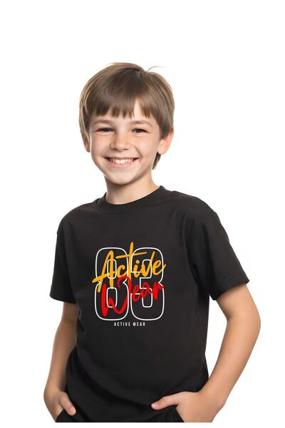 YA KO KİDS TRIOU DE BAZĂ UNISEX COPILĂ IMPRIMAT MÂNECĂ SCURTĂ
