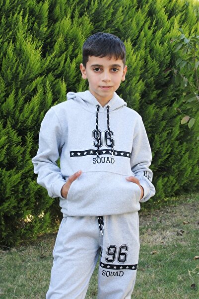 YA KO KİDS Σετ φόρμας 96 εμπριμέ με κουκούλα για αγόρια