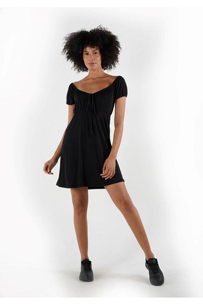 ALEXANDERGARDI Lace-up and Gathered Mini Dress - B24-00110