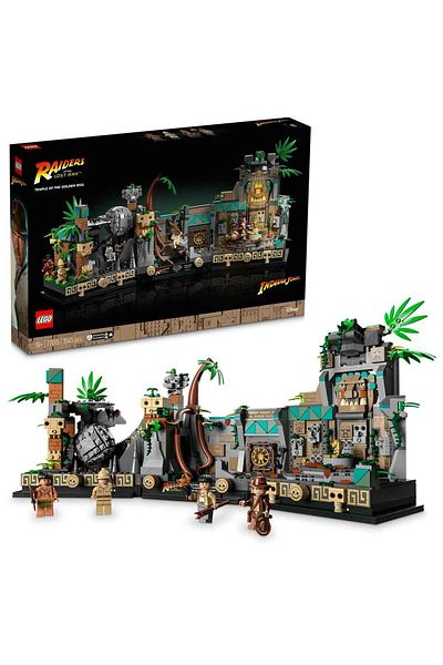 LEGO Indiana Jones 77015 - Iconic Gold Idol Fame Temple for Adults