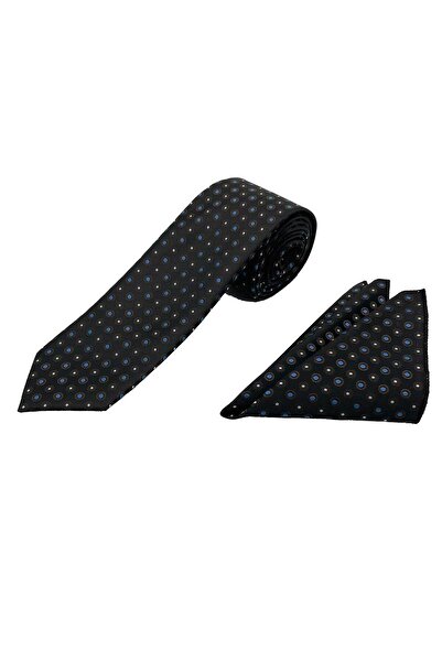 Brianze Първокласен комплект от 2 дървени носни кърпи с вратовръзка в кутия