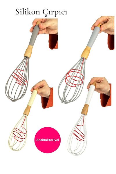 ACAR White Pastel Whisk Luxury Silicone