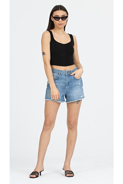 Kallisto Bluză cu corset cu bretele negre