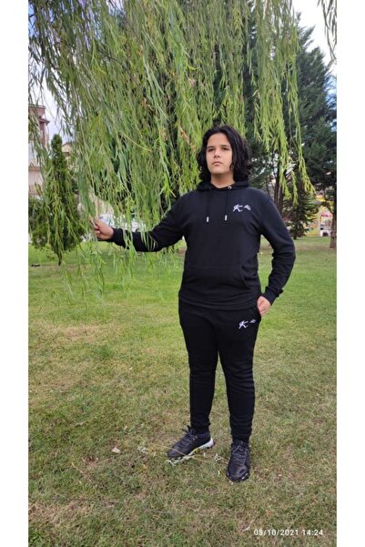 Kallisto Ανδρική φόρμα Trend 3 Μαύρη βαμβακερή φόρμα - 7010-8008