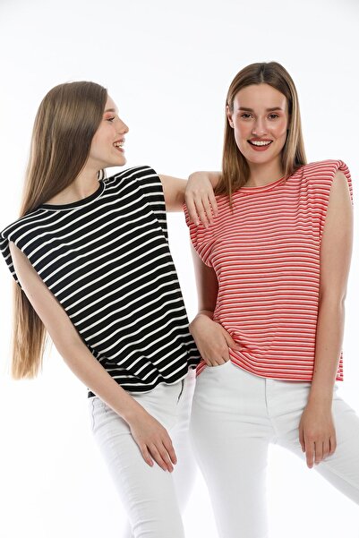 Kallisto Çizgili Vatkalı Basic 2 Li Paket