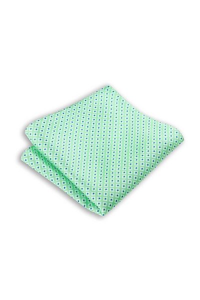 1001 Kravat Green Colored 33x33 cm Silk Pocket Handkerchief
