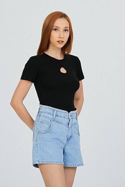 Kallisto Bluză decoltată Black Drop