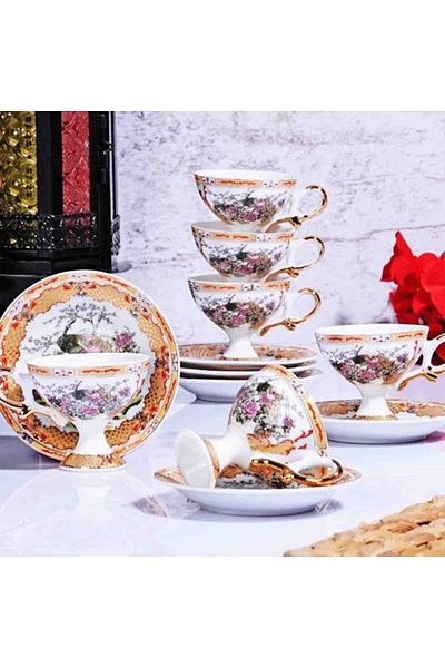 Kosova 6-Piece Coffee Cup Set - Standing, Gsa-56
