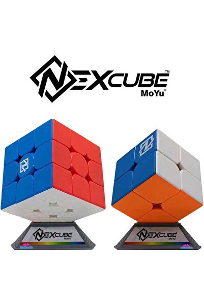 hediyecik Nexcube Moyu Profesyonel 2x2 3x3 Zeka Küpü Seti Rübik Küp Set