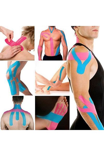 iron medical Kinesio Tape Pink Color Athlete Muscle Pain Patch