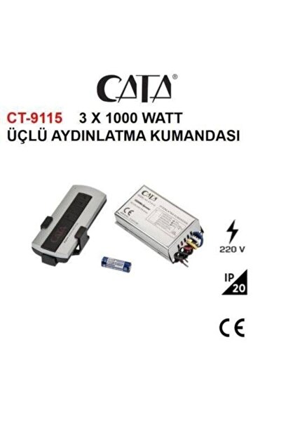 Cata Ct-9115 3lü Üçlü Avize Aydınlatma Kumandası 1. Kalite -