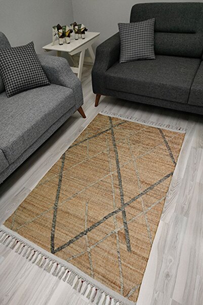 kilim home Cotton Series Gray and Brown Tones Antique Authentic Pattern Decor...