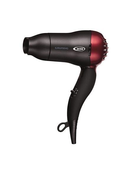 Grundig Hd 2509 R 1500w Foldable Travel Type Hair Dryer (display)