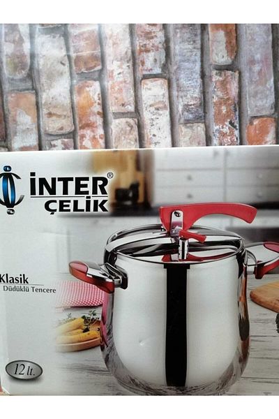 İnter 12 lt Capacity Steel Pressure Cooker