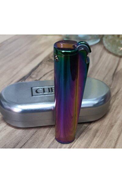 Clipper Benzinli Metal Çakmak Gökkuşağı