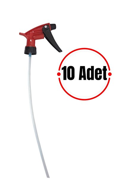 Apex 1 Lt Şişe Uyumlu Sprey Başlık - Kırmızı, Kimyasala Dayanıklı Triger Spre...