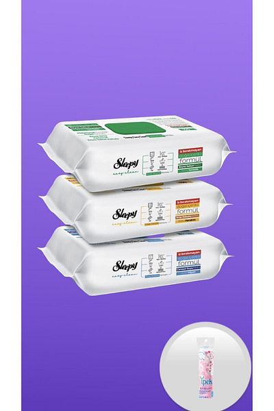 Sleepy Easy Clean Surface Cleaning Towels 3 Packs of 100 (300 SHEETS) WITH GIFT
