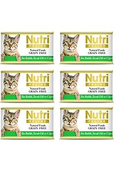 Nutri Feline Yetişkin Kediler için Ton Balıklı, Tavuk Etli ve Ciğerli 5 Adet ...