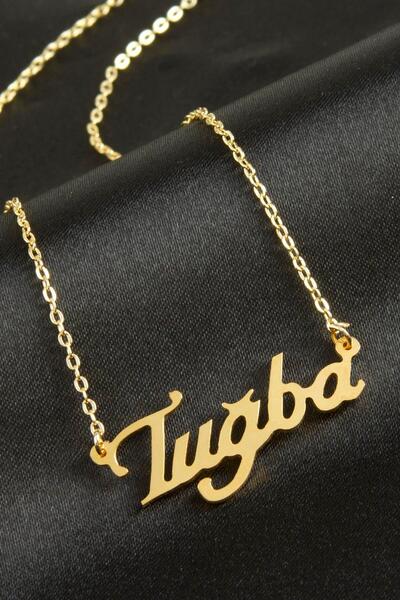 Bijuteri Net Tuğba İsimli Kolye (Kişiye Özel)