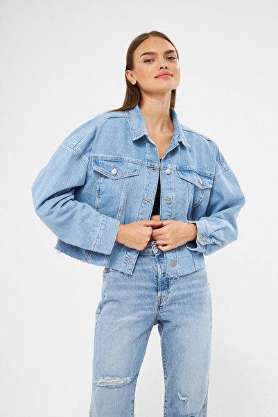 Kutaf Къса детайлна дънкова яке