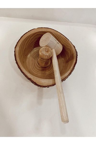 seymenbıçakçılık Wooden Beige Natural Hazelnut Walnut Cracker