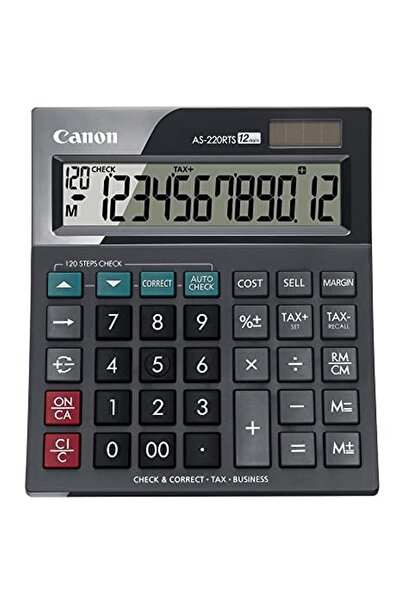 Canon As-220 Rts 12 Hane Masa Üstü Hesap Makinesi