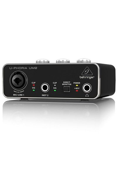 Behringer بطاقة صوت خارجية Um2 للتسجيل في الاستوديو