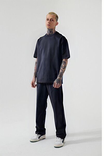 YAKAMEL Ανδρικό Σετ Μπλουζάκι Oversize και Πιτζάμες