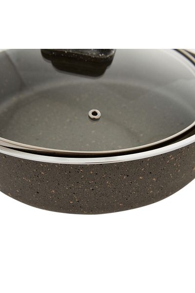 Mehtap 26 Cm Gray Granite Carnivore Pot