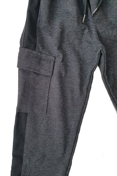 makiteks Φούτερ 5-16 ετών Unisex για αγόρια και κορίτσια - Τσέπη Cargo, ελαστική μέση και τζόγκερ με ραβδώσεις στα πόδια